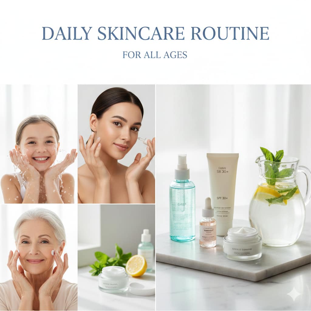 A close-up, medical-grade visual representation of various skin textures and common bacterial or fungal infection patterns for awareness.